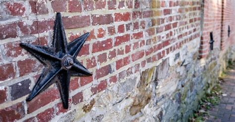 what do metal stars on a house mean|cast iron stars on buildings.